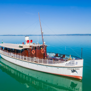 Csobánc nosztalgiahajó a Balatonon