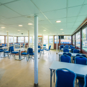 Badacsony katamarán felső fedélzet belső tér