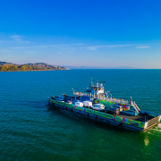 Baross Gábor komp a Balatonon