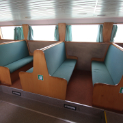 Hévíz motoros hajó belső fedélzete