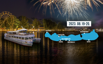 Tűzijátéknéző hajó hirdetési slider